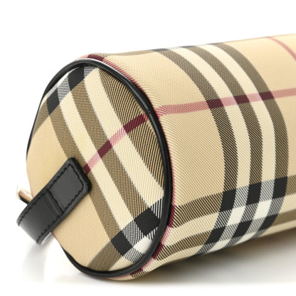 Burberry Vintage Check Calfskin Mini Barrel Bag Beige Black 8 of 9
