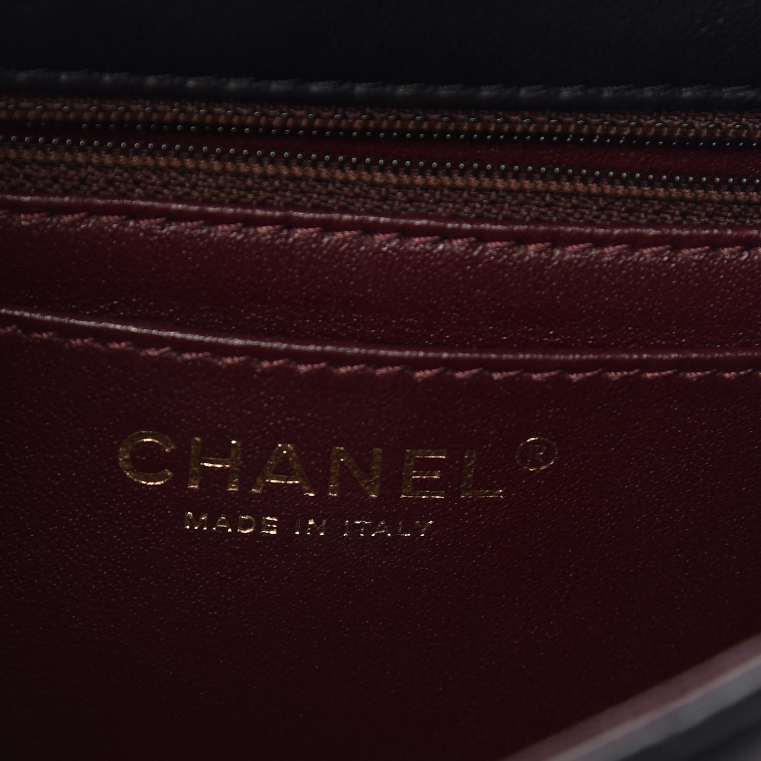 Chanel Lambskin Chevron Quilted Mini Rectangular Flap Black 6 of 9