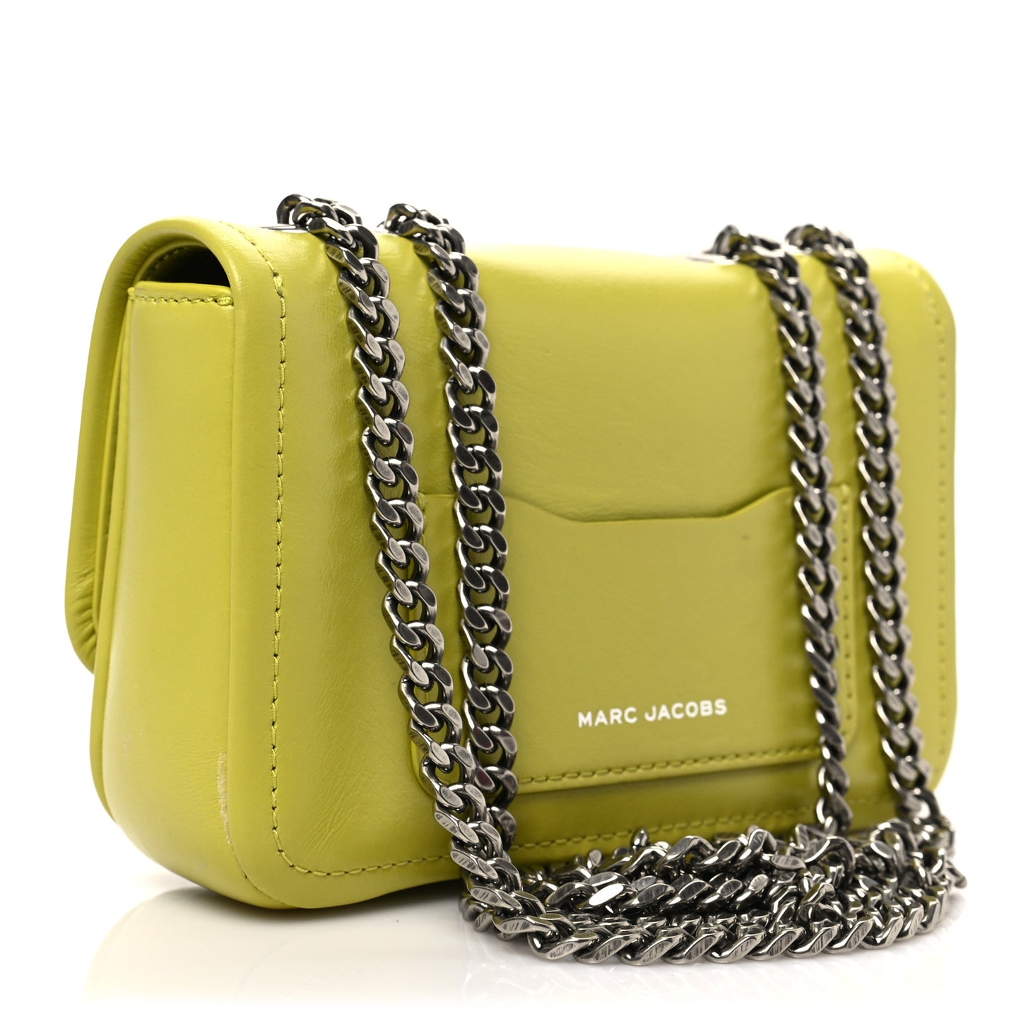 Lambskin Mini The Glam Shot Bag Apple Green