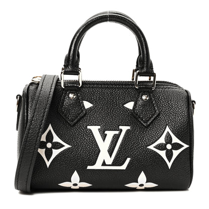 Louis Vuitton Empreinte Monogram Giant Nano Speedy Black Beige 1 of 8