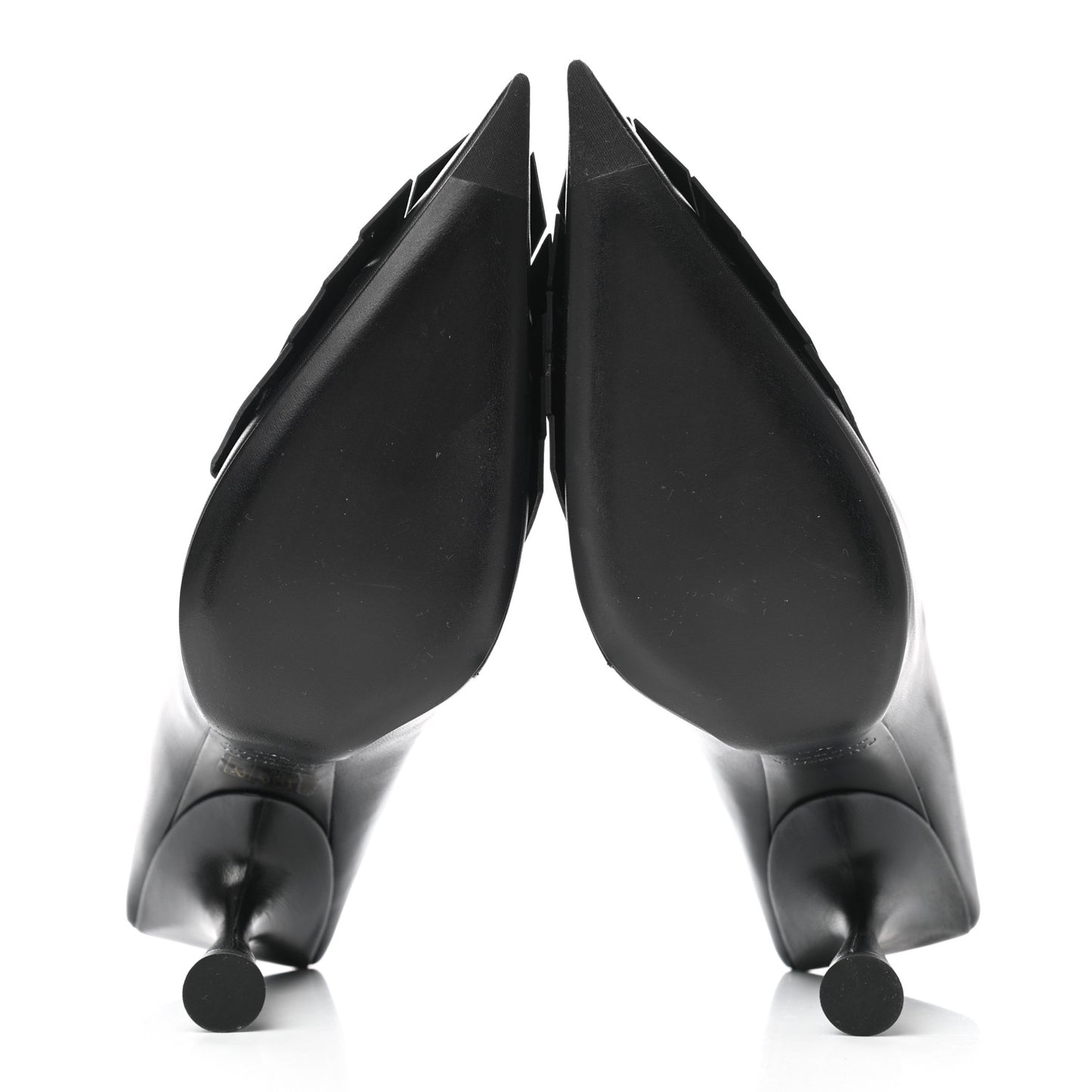 Shiny Kidskin Fringe BB Knife Booties 37.5 Black