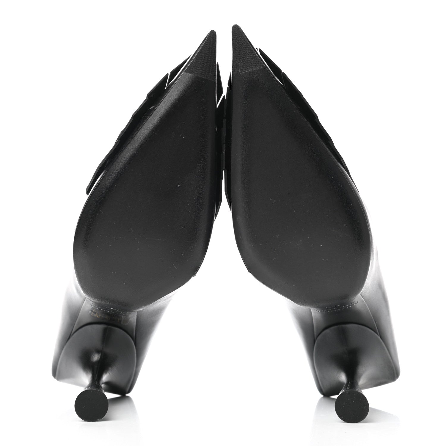 Balenciaga Shiny Kidskin Fringe BB Knife Booties 37.5 Black 5 of 10