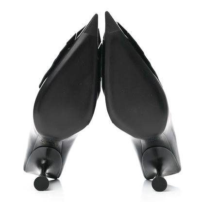 Balenciaga Shiny Kidskin Fringe BB Knife Booties 37.5 Black 5 of 10