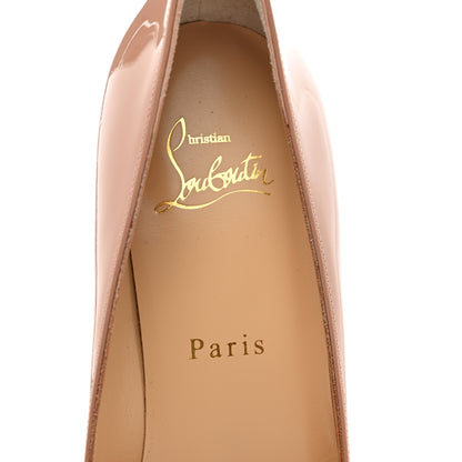 Christian Louboutin Patent Pigalle Follies 85 Pumps 37.5 Nude 7 of 8
