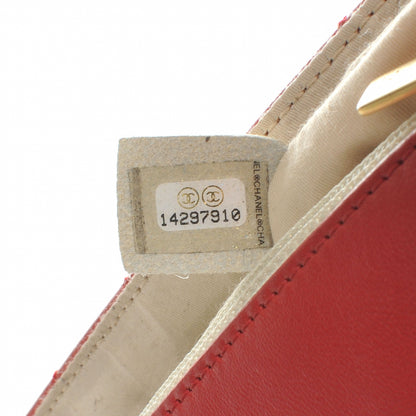 Chanel Lambskin Quilted Cruise Charm Medium Flap Red 8 of 9