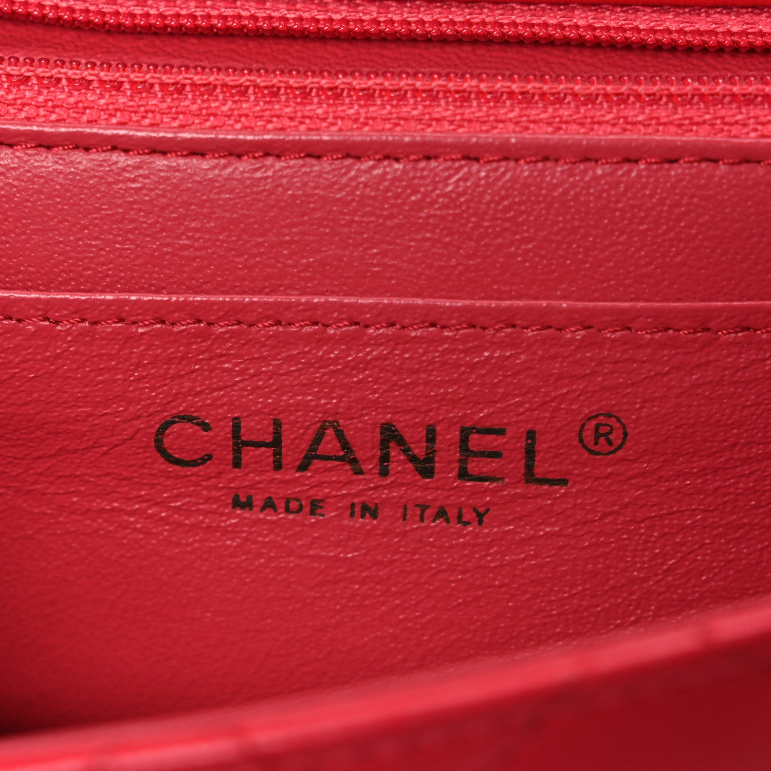 Chanel Lambskin Quilted Mini Square Flap Red 6 of 10