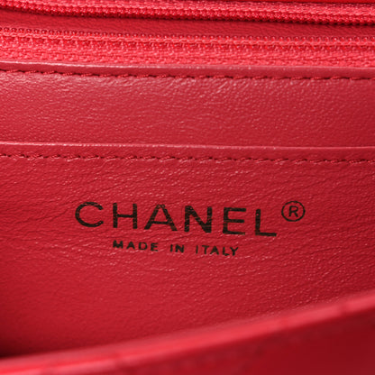 Chanel Lambskin Quilted Mini Square Flap Red 6 of 10