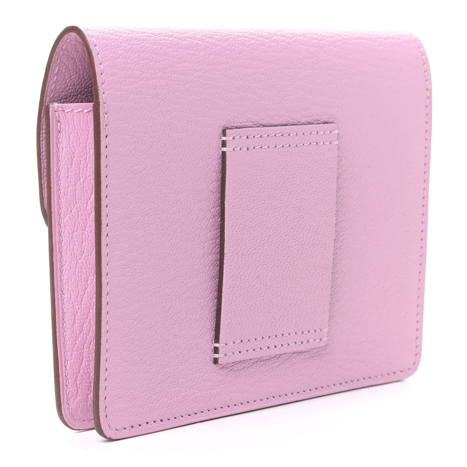 Hermes Chevre Mysore Roulis Slim Wallet Mauve Sylvestre 3 of 5