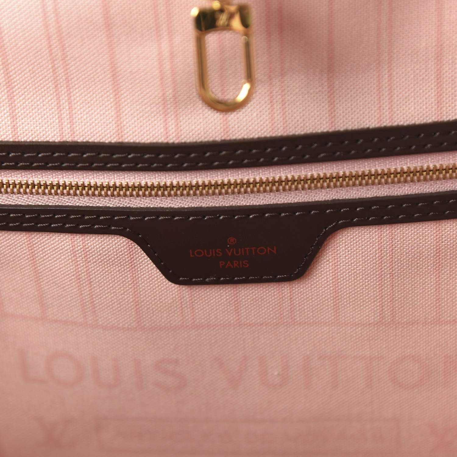 Louis Vuitton Damier Ebene Neo Neverfull MM Rose Ballerine 9 of 11
