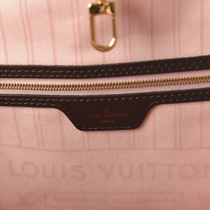 Louis Vuitton Damier Ebene Neo Neverfull MM Rose Ballerine 9 of 11