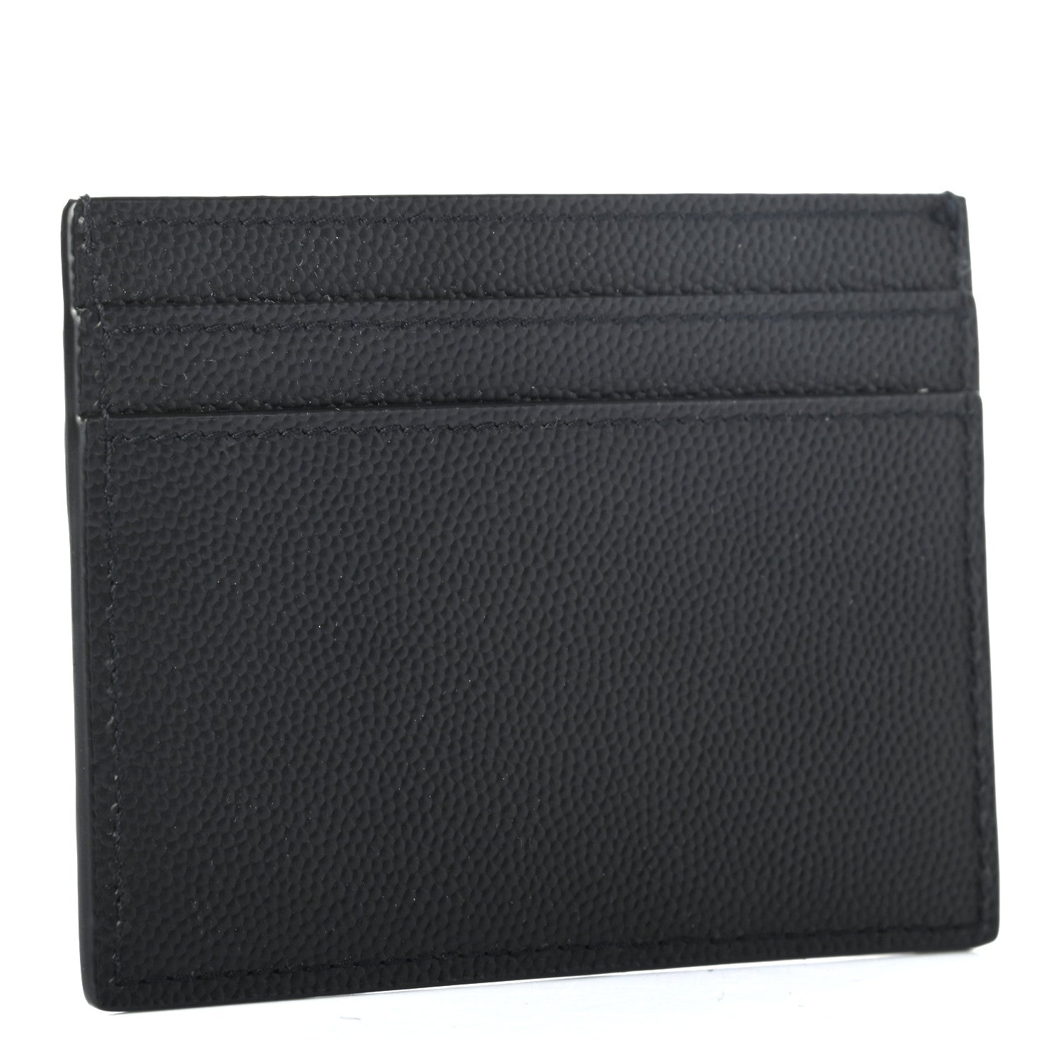 Saint Laurent Grain De Poudre Card Case Black 3 of 8