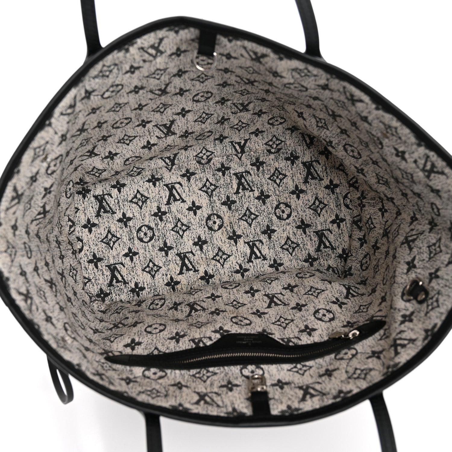 Louis Vuitton Denim Monogram Jacquard Neverfull MM  Grey 5 of 13