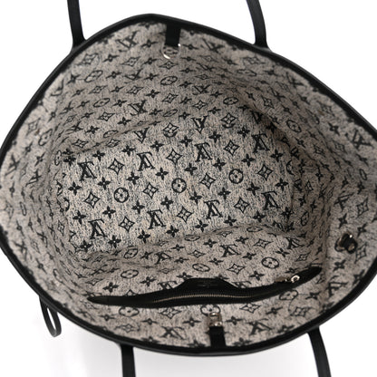 Louis Vuitton Denim Monogram Jacquard Neverfull MM  Grey 5 of 13
