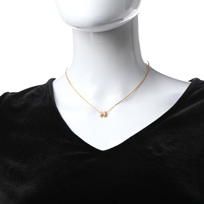 Hermes Lacquered Gold Mini Pop H Pendant Necklace White 2 of 6