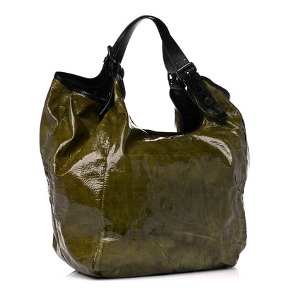 Givenchy Crinkled Patent Hobo Green 2 of 10