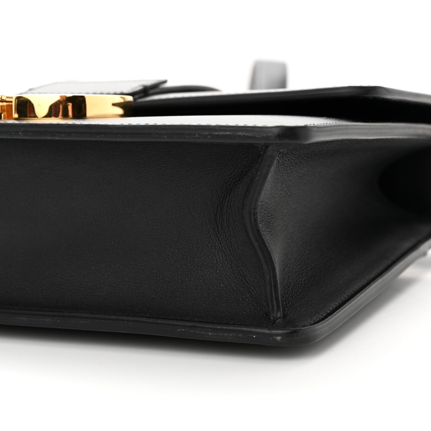 Box Calfskin 30 Montaigne Flap Bag Black