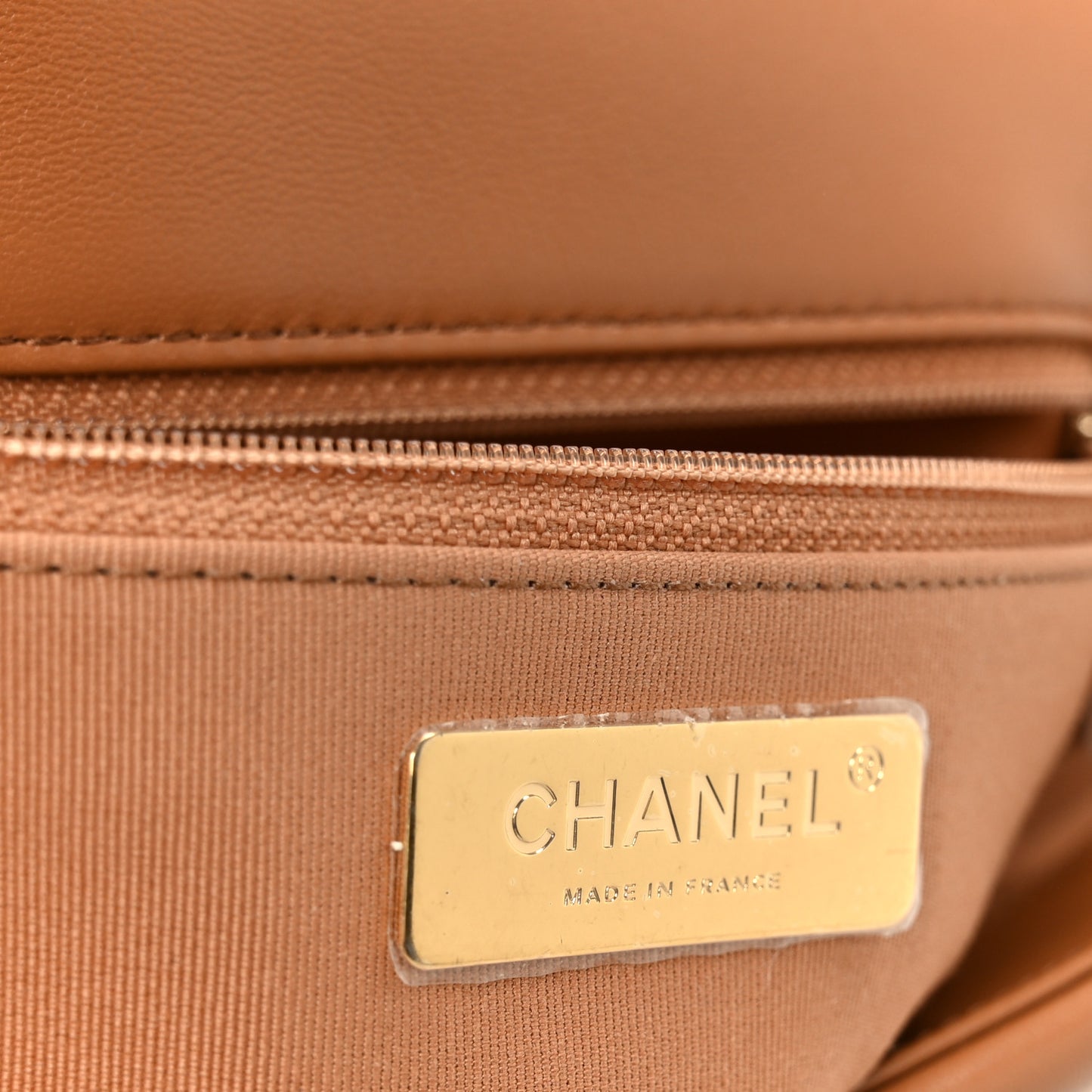 Lambskin Quilted Large Chanel 19 Flap Brown