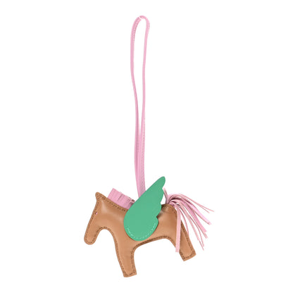 Hermes Milo Lambskin Grigri Rodeo Pegase Horse Bag Charm PM Chai Mauve Sylvestre Menthe 1 of 5
