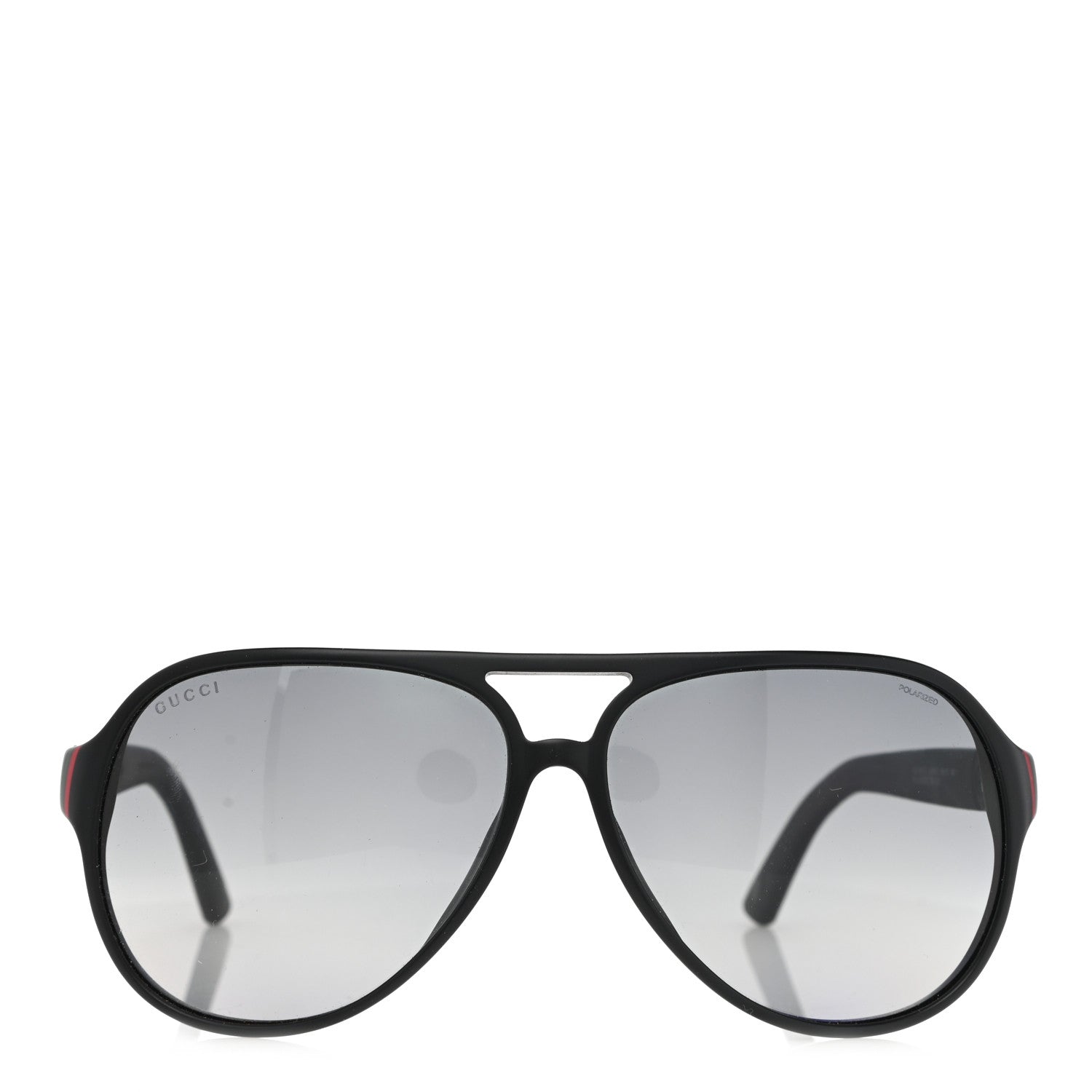 Gucci Acetate Polarized Web Aviator Sunglasses GG 1065/S Black 2 of 8