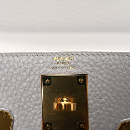 Hermes Taurillon Clemence Kelly Retourne 28 White 6 of 10