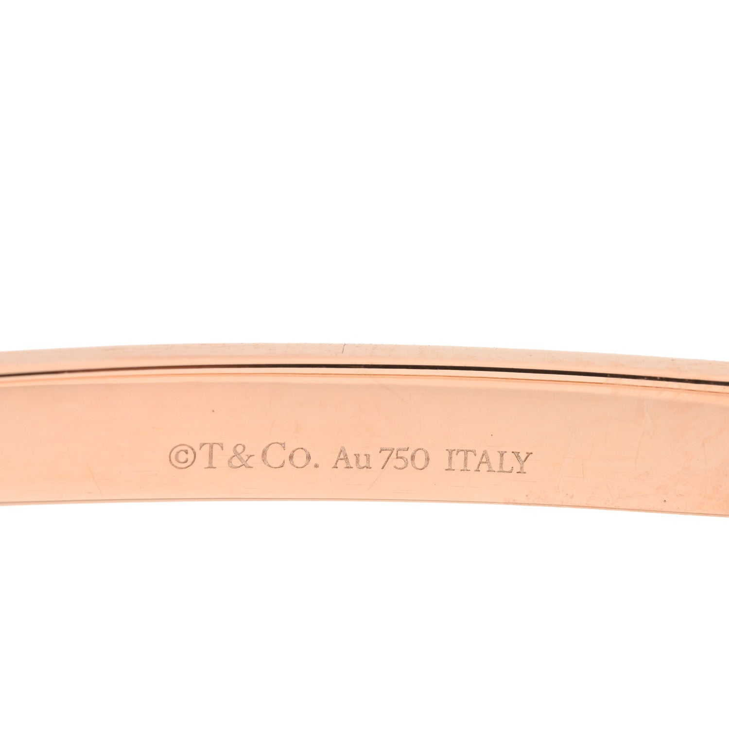 Tiffany 18K Rose Gold Diamond Micro Link ID Chain Bracelet 3 of 3
