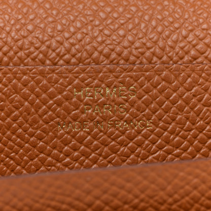 Hermes Epsom Bearn Gusset Wallet Gold 6 of 9