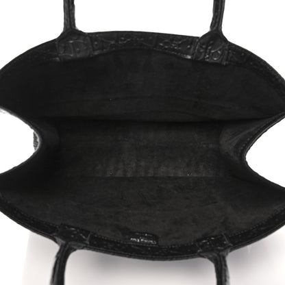Christian Dior Oblique Calfskin Embossed Large Book Tote Black 5 of 14