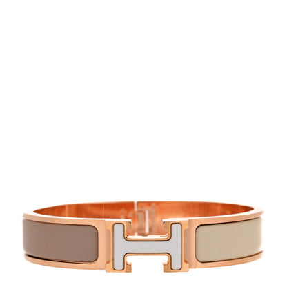 Hermes Enamel Printed Narrow Color Block Clic Clac H Bracelet PM Systeme 1 of 5