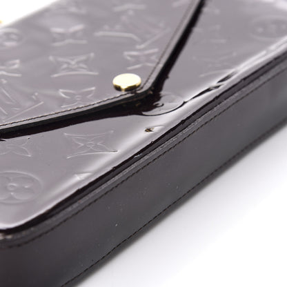 Louis Vuitton Vernis Pochette Felicie Chain Wallet Amarante 7 of 13