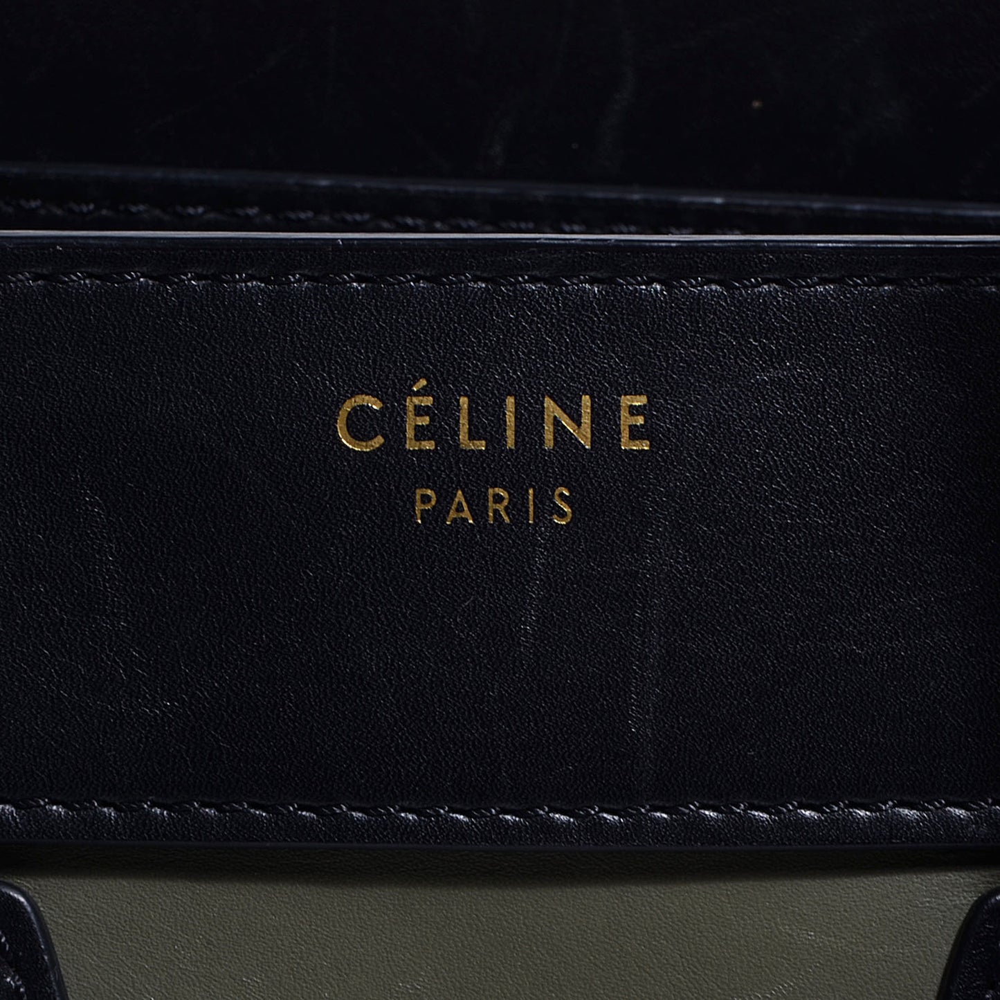 Satin Calfskin Suede Micro Tri-Color Luggage Almond