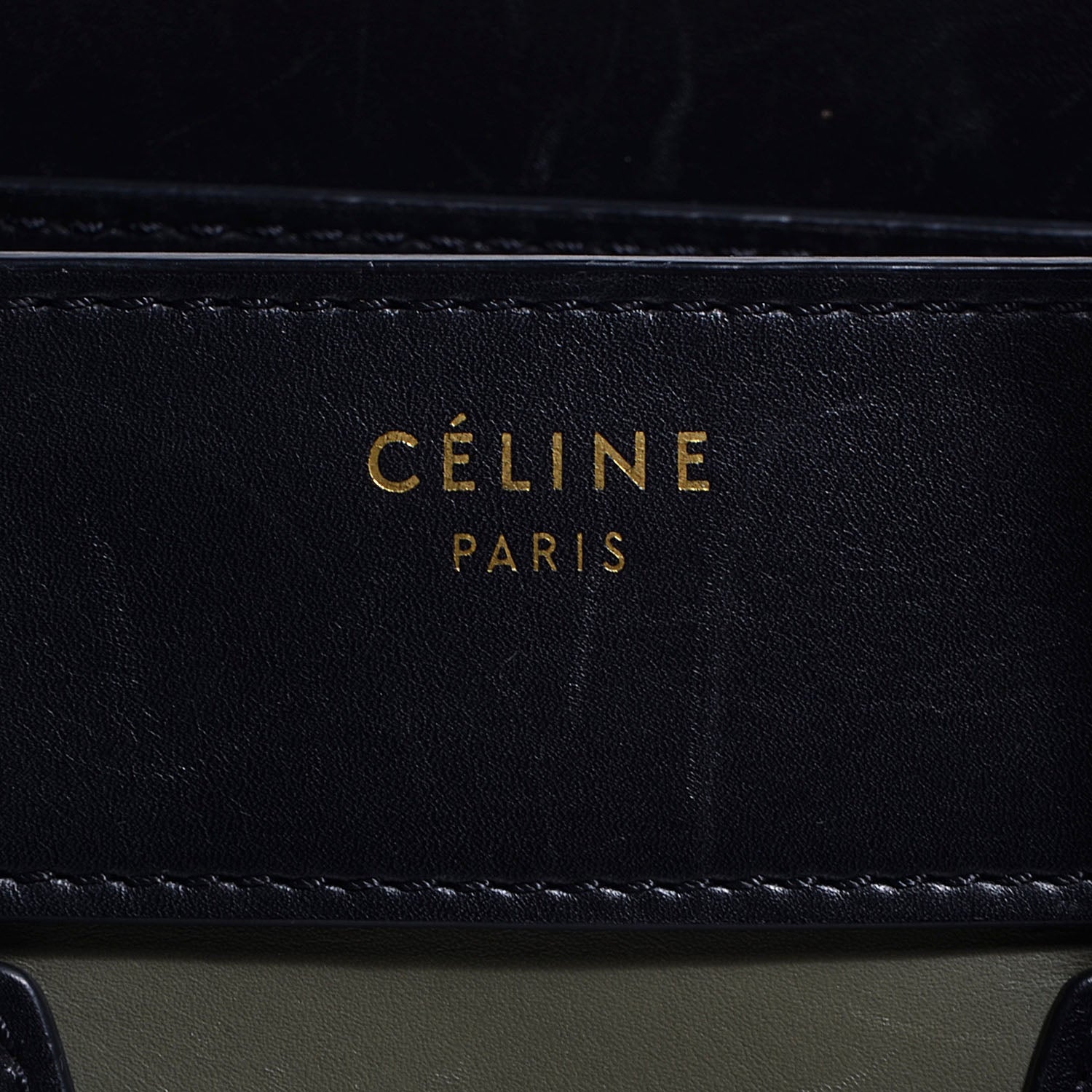 Celine Satin Calfskin Suede Micro Tri-Color Luggage Almond 9 of 9