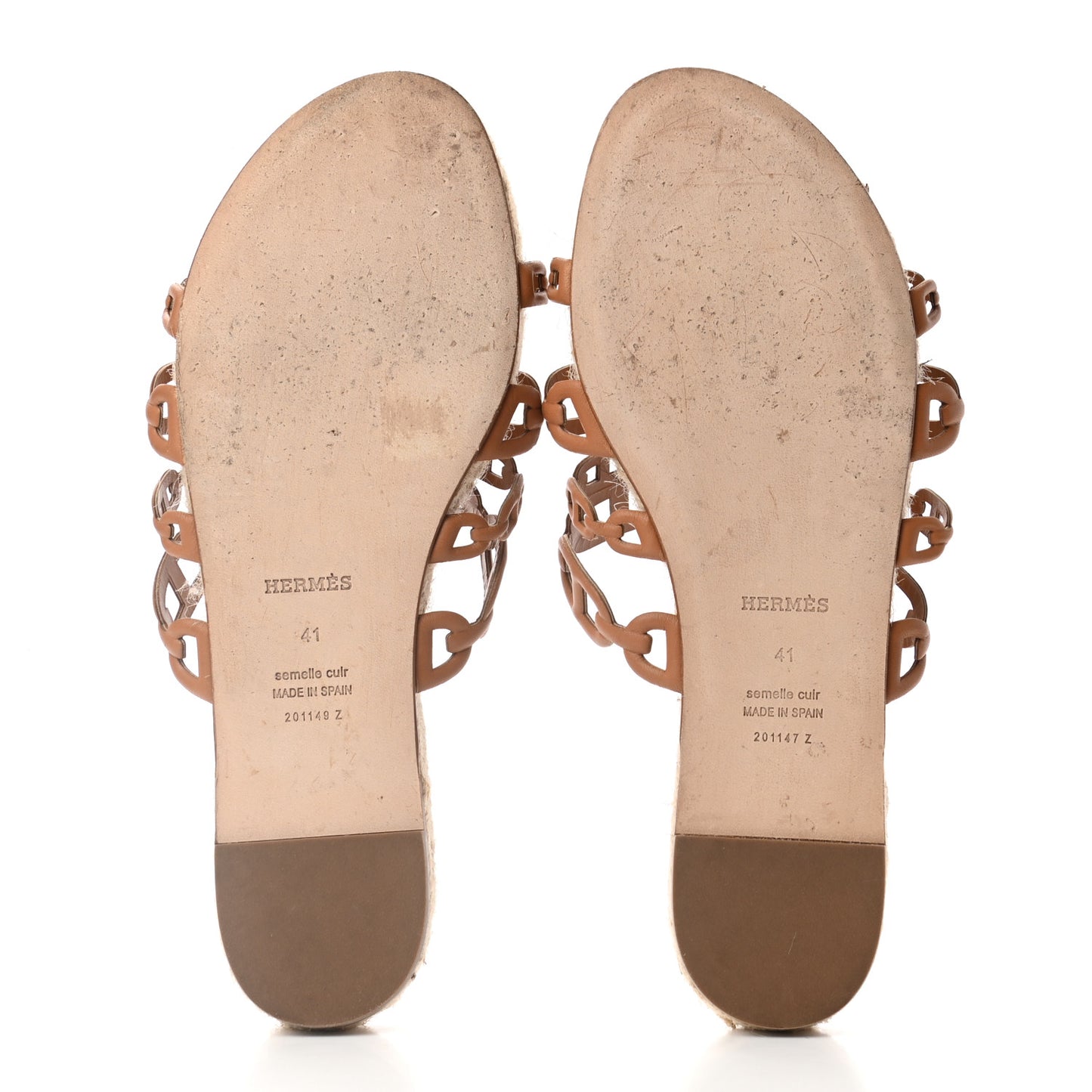 Nappa Ancone Espadrille Sandals 41 Naturel