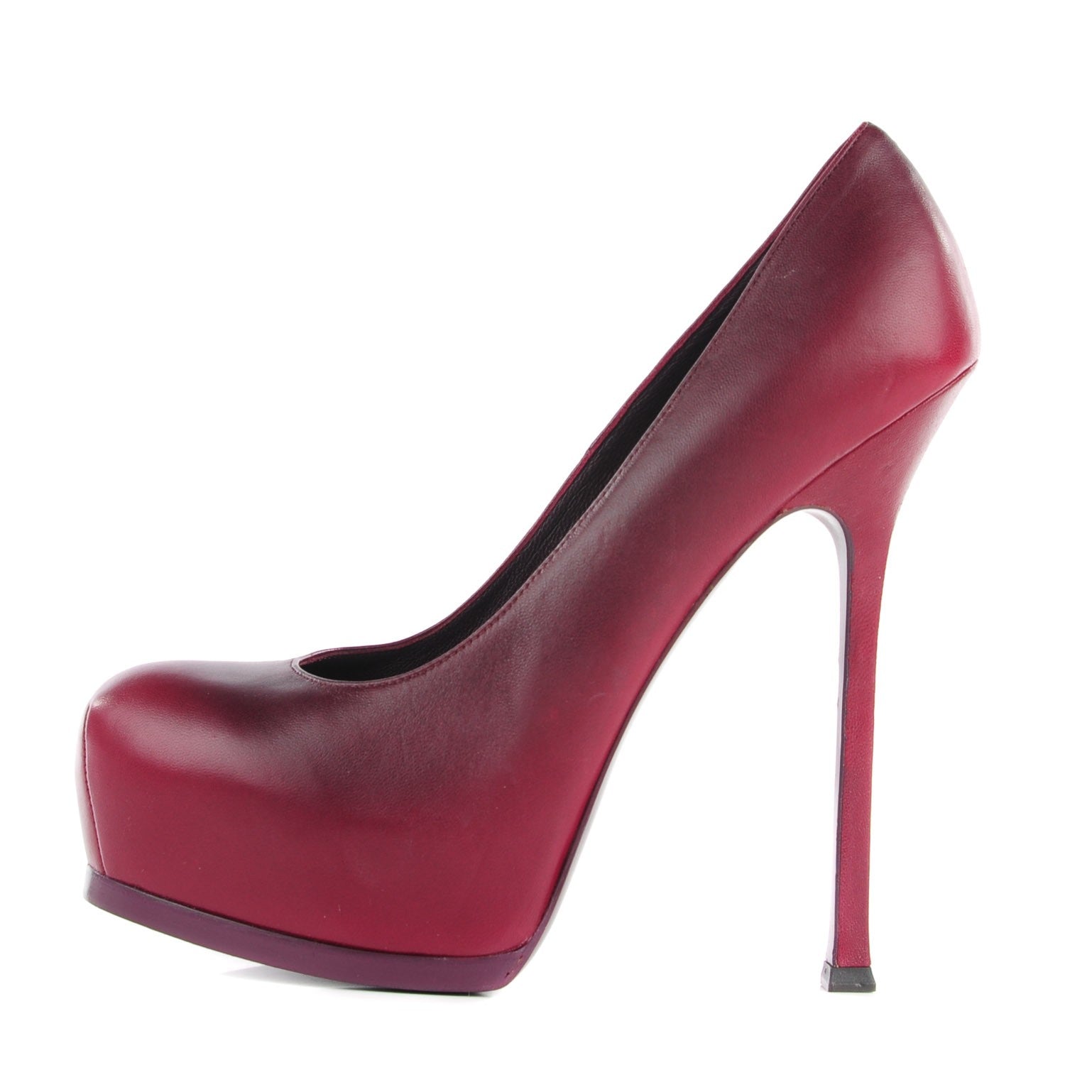Saint Laurent Nappa Ombre Tribtoo 105 Platform Pumps 40 1 of 6