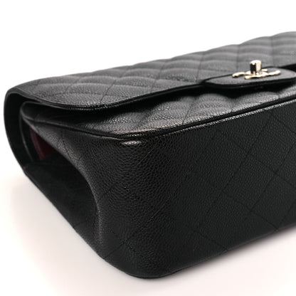 Chanel Caviar Quilted Jumbo Double Flap Black 8 of 9