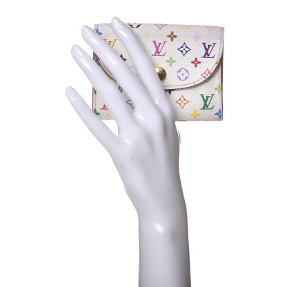 Louis Vuitton Monogram Multicolor Business Card Holder White Litchi 2 of 12