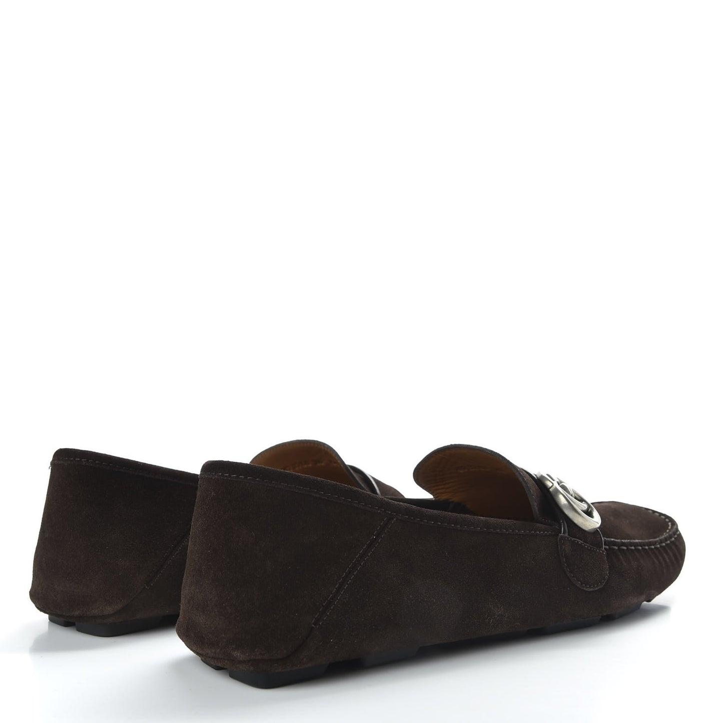 Suede Mens Driver Queen Loafers 10 Cocoa