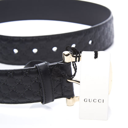 Gucci Soft Microguccissima Margaux Calfskin Belt 85 34 Black 6 of 6