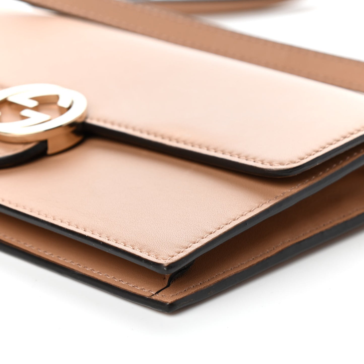 Calfskin Icon Wallet Rose Beige