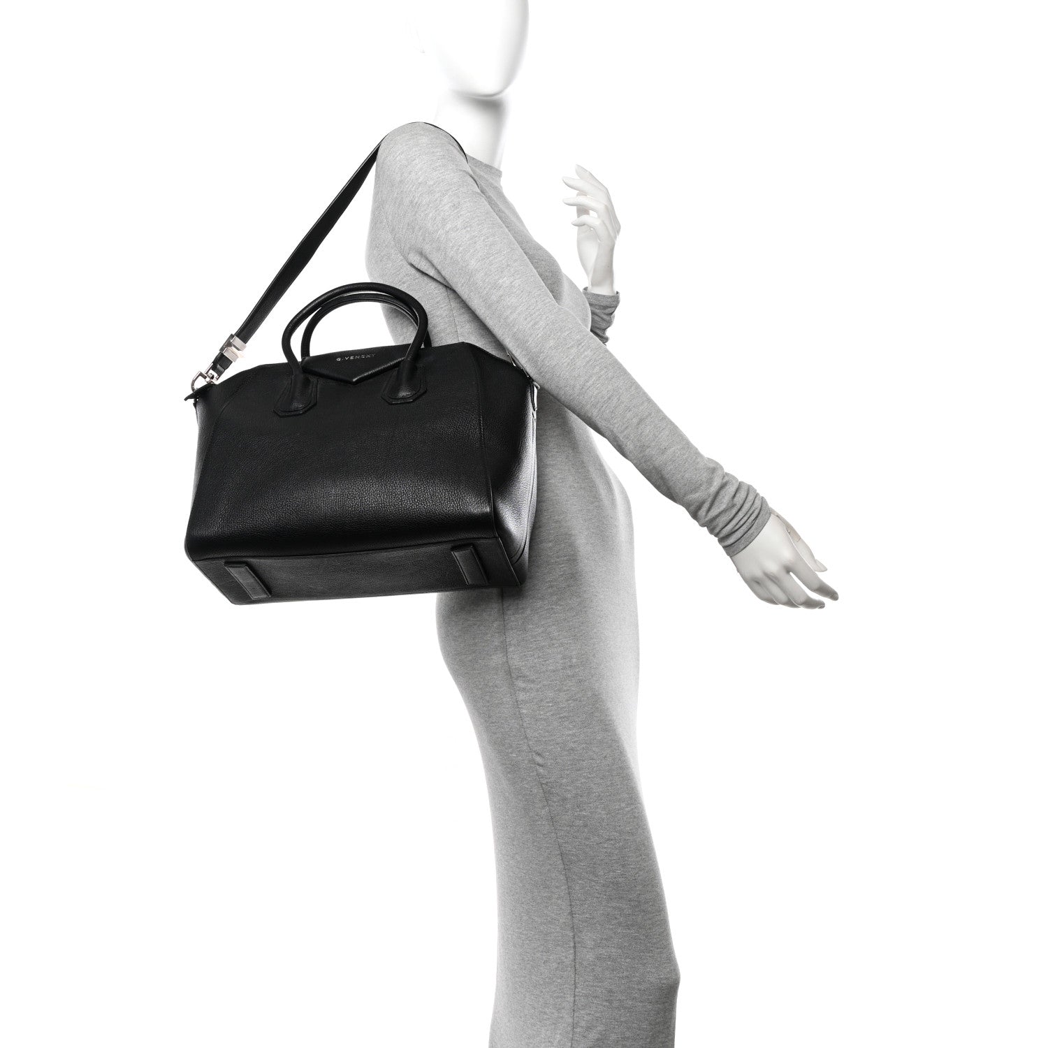 Givenchy Sugar Goatskin Medium Antigona Black 2 of 15