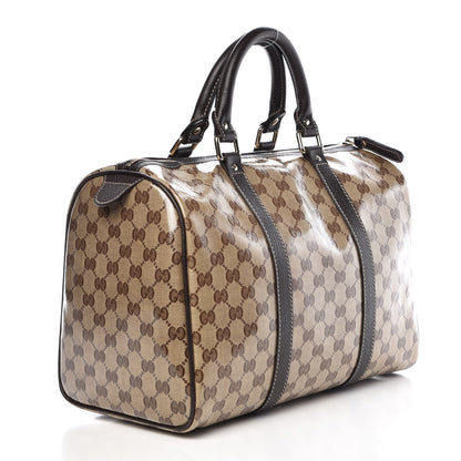 Gucci Crystal Monogram Medium Joy Boston Dark Brown 3 of 9