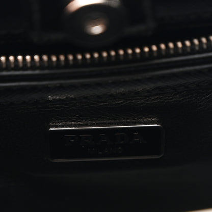 Prada Saffiano Vernice Top Handle Bag Black 6 of 10