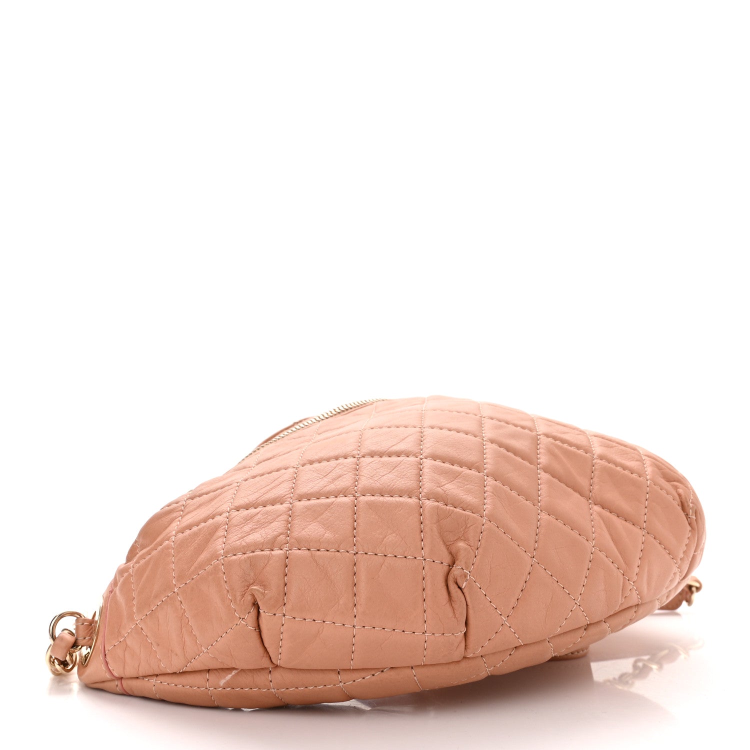 Chanel Calfskin Quilted Banane Waist Bag Fanny Pack Pink 4 of 10