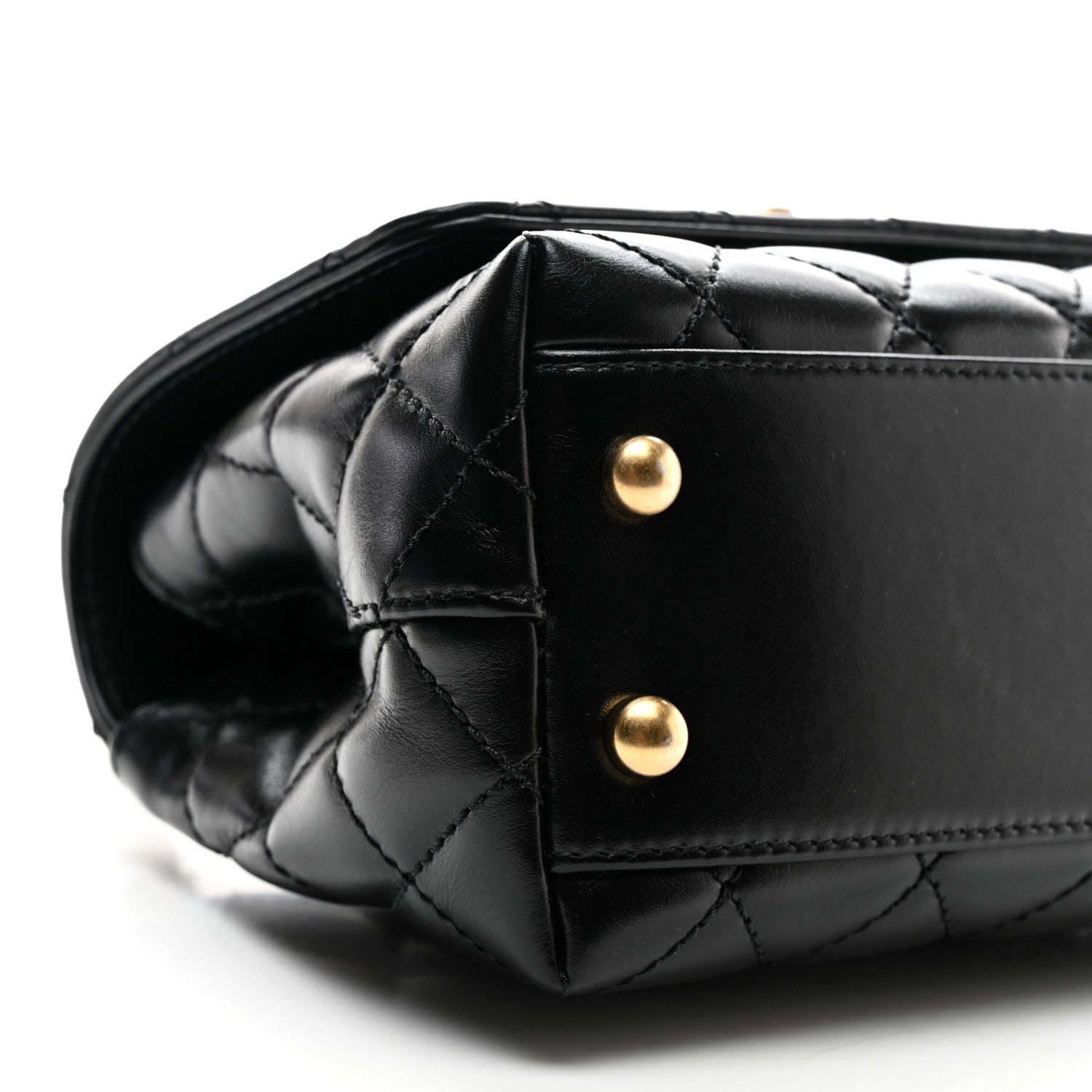 Chanel Calfskin Quilted Extra Mini Coco Handle Flap Black 9 of 10