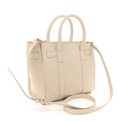 Mulberry Small Classic Grain Mini Zipped Bayswater Chalk 3 of 10