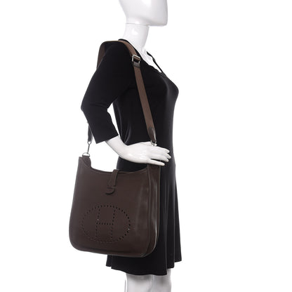 Hermes Taurillon Clemence Evelyne III GM Cacao 2 of 9