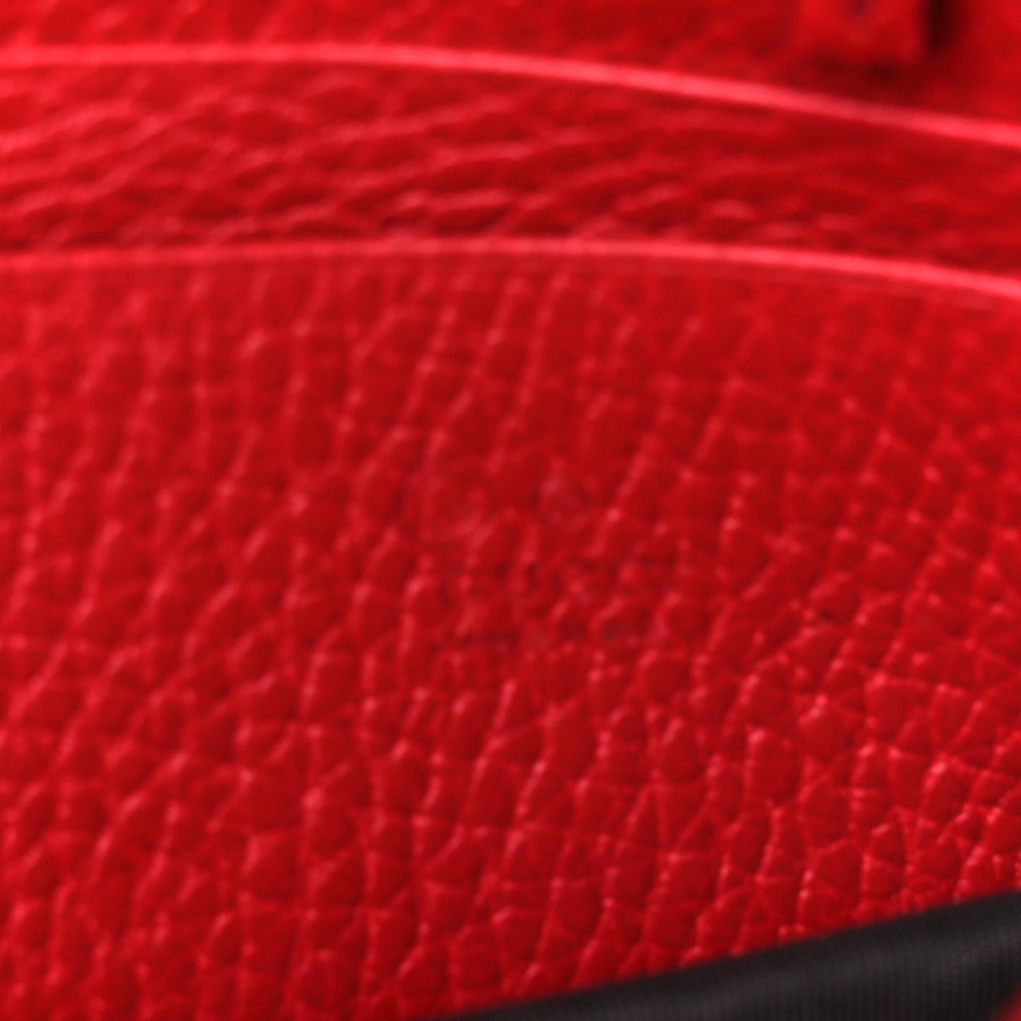 Dollar Calfskin Interlocking G Chain Wallet Red