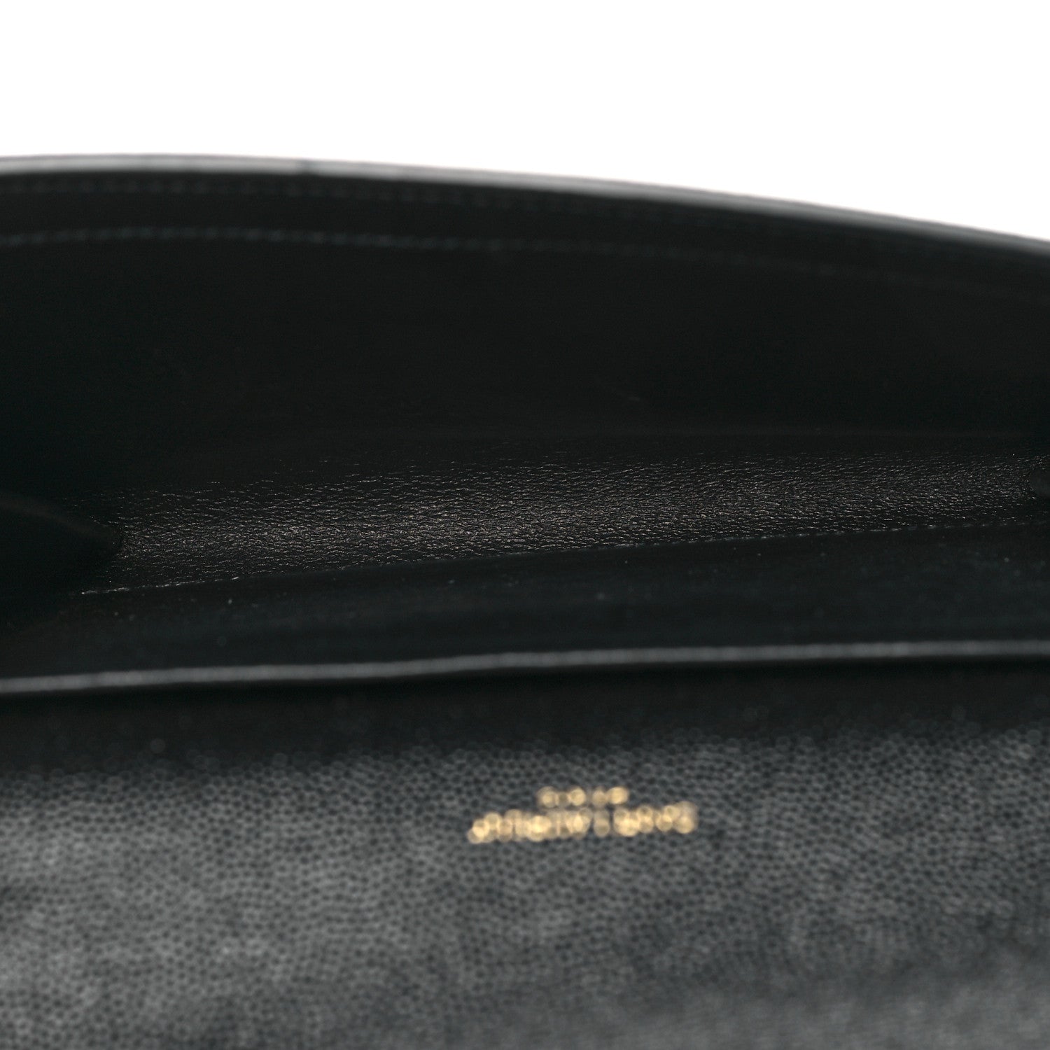 Saint Laurent Grain de Poudre Uptown Chain Wallet Black 6 of 12