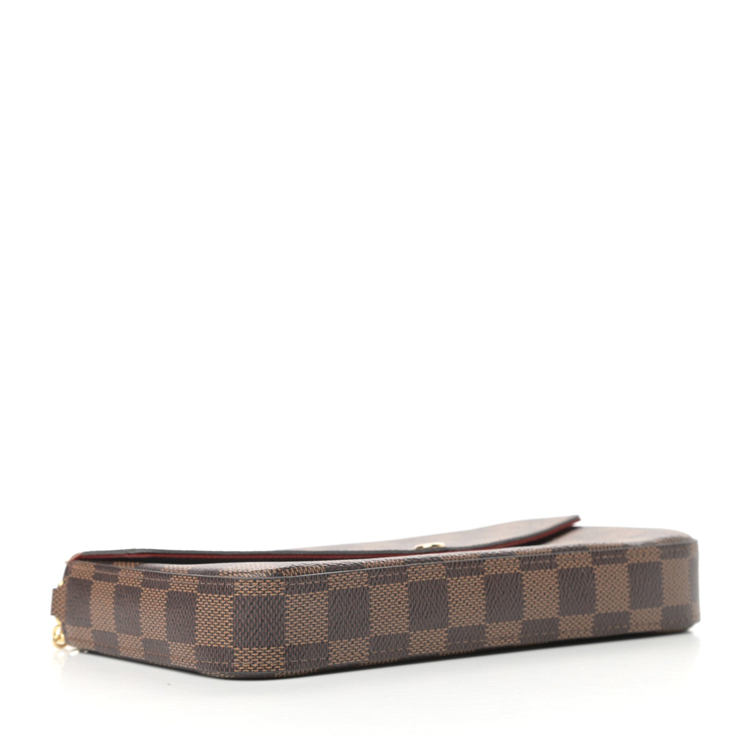 Louis Vuitton Damier Ebene Pochette Felicie Chain Wallet 5 of 10