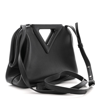 Bottega Veneta Calfskin Small The Point Triangle Bag Black 3 of 9