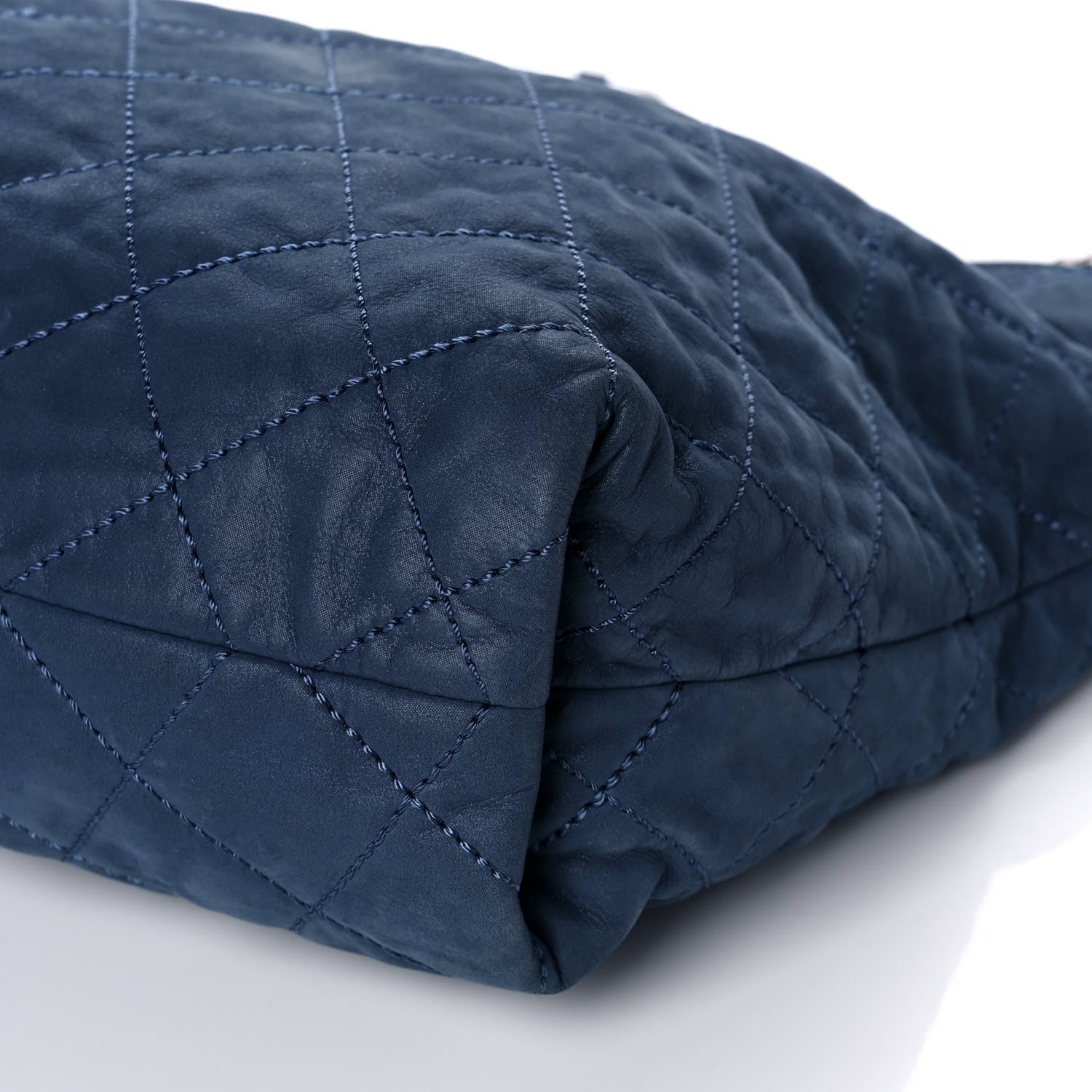 Chanel Iridescent Calfskin Quilted Daily Hobo Blue 10 of 10